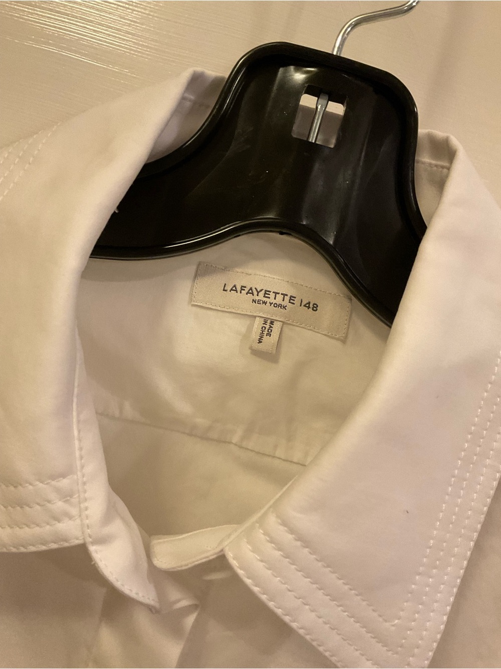 Lafayette 148 New York Stretch Cotton Straight Shirt S - Picture 2 of 5